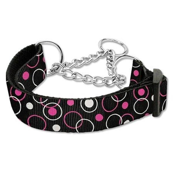 Unconditional Love Retro Nylon Ribbon Collar Martingale Black Large UN787812